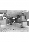 living walls Fototapetas &raquo;Designwalls Concrete Tetris&laquo; glatt Vlies Wand Schr&auml;ge Užklotas