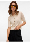 Vero Moda Megztinis &raquo;VMPANAMA 2/4 KNIT kardiganas megztinis VMA NOOS&laquo; su halbem rankovės ir Strickkragen