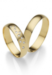 Firetti Vestuvinis žiedas &raquo;Schmuck Dovanų Gold 375 Hochzeit Ehering "LIEBE"&laquo; pagamintas in Germany patogi su arba be Brillanten