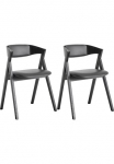 Hammel Furniture Auk&scaron;ta kėdė &raquo;Findahl by Hammel City&laquo; (Set) 2 Stk.Massivholz su Kėdė ir R&uuml;ckenpolster i&scaron; Odinis