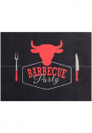 Primaflor-Ideen in Textil Durų kilimėlis &raquo;BBQ Grillunterlage BARBECUE juoda spalva pagamintas in Belgium&laquo; rechteckig 5 mm auk&scaron;tis Grillmatte ideal kaip Apsauginis užtiesalas ruschhemmend lengvai prižiūrimas