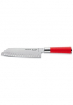 F. DICK Santoku peilis &raquo;Red Spirit&laquo; 18 cm Kullenschliff