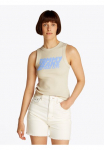 Tommy Jeans Tommy Džinsai Mar&scaron;kinėliai be rankovių &raquo;TJW siauras SH TJ BUBBLE TANK&laquo; su Logodruck