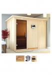 Karibu Pirtis &raquo;Gitte&laquo; rinkinys Ofen 9 kW Bio externe Strg easy
