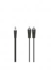 Hama Garso adapteris &raquo;Audio-Kabel 35-mm-ki&scaron;tukas 2-Cinch-Stecker 5m&laquo; 50 cm