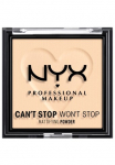 NYX PROFESSIONAL MAKEUP Kompaktinė pudra Kompaktinė pudra &raquo;CAN'T STOP WON'T STOP MATTIFYING POWDER&laquo; deckt zuverl&auml;ssig setzt sich nicht ab mattierend