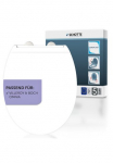 Sch&uuml;tte WC-dangtis &raquo;Duroplast WHITE PRO 9&laquo; WC-dangtis Befestigungsmaterial Montageanleitung su Lėto nusileidimo funkcija ir Schnellverschluss