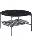 SalesFever Kavos staliukas &raquo;Coffeetable Wohnzimmertisch im minimalistischen Stil&laquo; 1 Stk. dalys stiklo plok&scaron;tė in Marmoroptik