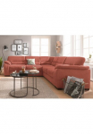 sit&more Kampinė sofa &raquo;Montego L-Form B: 256cm&laquo; patogi su miegojimo funkcija ir stalčiai
