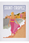 Komar Paveikslas &raquo;Vintage laisvalaikio Saint-Tropez&laquo; Natur 1 Stk. dalys paveikslas zur dekoracija - be grotelės
