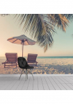 queence Fototapetas &raquo;Strandliegen ant Meer&laquo; Meer | Motiv | Strand | ra&scaron;tuotas | nat&uuml;rlich | realistisch glatt Wandpaneele selbstklebend Tapetai Sticker Sienos dekoracija XXL-Fotomotiv