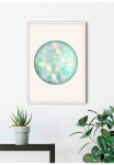 Komar Paveikslas &raquo;Mosaik Circle Verde&laquo; Formen | Kunst 1 Stk. dalys paveikslas zur dekoracija - be grotelės