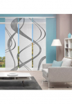 Vision S Panelinės užuolaidos &raquo;TIBANO LINKS&laquo; Lubinis užuolaidų bėgelis 1 Stk. dalys HxB: 260x60 Bambukas imitacija
