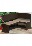 MERXX Kampinis suolas &raquo;Rattan&laquo;