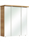 Saphir Spintelė su veidrodžiu &raquo;Quickset 919 Vonios spinta 3 Veidrodinės durys 6 lentyna 65 cm breit&laquo; ir LED ap&scaron;vietimas Dūrų uždarymo sistema Schalter-/Steckdosenkombination