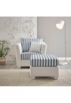 Home affaire Baldų komplektas &raquo;CALIFORNIA&laquo; 2 Stk. dalys maritimer Landhausstil Fotelis su passenden Kojų kėdutė 65x65 cm