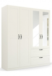 rauch Spinta &raquo;Kleiderschrank spinta Kabykla Ankleide COTTAGE BY QUADRA SPIN&laquo; Breiten: 181/226/271 cm auk&scaron;tis 210 cm in skandinavischem Landhausstil su Stalčius ir veidrodis