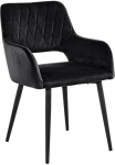 Leonique Valgomojo kambario kėdė &raquo;Franca&laquo; (Set) 2 Stk.Sitz in Samtvelours atlo&scaron;as su Dygsniuotas ra&scaron;tas Sitzh&ouml;he 48 cm
