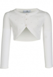 happy girls Bolero &raquo;cardigan&laquo; priekyje su gražiais Dekoratyviniais karoliukais siuvinėtas