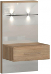OTTO home Naktinis staliukas &raquo;Gala beige hochgl&auml;nzend UV lackiert ir melaminbeschichtet kratzfest&laquo; lovos stalčius su Soft-Close-Funktion 56x47x100cm (BxTxH) su Beleuchtungwahlweise rechte arba linke BedienungFSC-zertifiziert