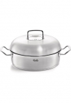 Fissler Keptuvė &raquo;ORIGINAL-PROFI COLLECTION&reg; Keptuvė su Hochraumdeckel&laquo; Nerūdijančio plieno 18/10 2 Stk. dalys su platus Sch&uuml;ttrand Kaltmetallgriffen. pagamintas in Germany