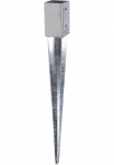 Alberts Einschlag-Bodenh&uuml;lse rinkinys 2 Stk. dalys feuerverzinkt 61 x 61 mm Gesamtl&auml;nge 750 mm