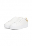 Tommy Hilfiger Sportbačiai platforminiu padu &raquo;ESSENTIAL PLATFORM COURT SNEAKER&laquo; Sportinio stiliaus batai pusbačiai Suvarstomi batai su pamink&scaron;tintas Schaftrand