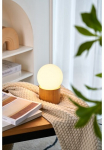 Pauleen Stalinis &scaron;viestuvas &raquo;Woody Shine Glas/Eschenholz 230V max. 35W Wei&szlig;/Holz natur&laquo; G9 G9
