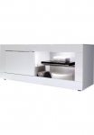 Home affaire TV staliukas &raquo;Basic plotis 140 cm TV spintelė 1 durys 2 offene F&auml;cher (Glasboden)&laquo; TV komoda Metallgriff moderne Rahmenoptik Farbauswahl