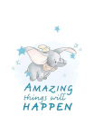 Komar Paveikslas &raquo;Dumbo Amazing&laquo; Disney 1 Stk. dalys paveikslas zur dekoracija im vaikų kambario baldų komplektas - be grotelės