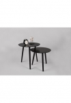 MIRRORS AND MORE Pristatomas stalas &raquo;Vilana&laquo; rinkinys 2 Stk. dalys schlichte Farbgebung