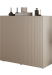 Home affaire Indauja &raquo;Rio auk&scaron;tis 111 cm plotis 120 cm spinta komoda 2 T&uuml;ren&laquo; geriffelte MDF-Fronten modern u. elegant viel daiktadėžė