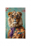 Reinders! Plakatas &raquo;Dandy Lion Portrait&laquo; Wohnzimmer - Mehrfarbig - 150 gr. Papier - Humor - 61x915 cm