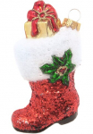 Krebs Glas Lauscha Krebs I&scaron; stiklo Lauscha Eglutės žaisliukai &raquo;Santa's Ilgaauliai batai raudona 9cm&laquo; Eglutės žaisliukai i&scaron; I&scaron; stiklo mundgeblasen handgefertigt figurėlė