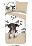 PURE luxury collection Vaiki&scaron;ka patalynė &raquo;Yuan&laquo; 2 Stk. Mikrofaser 135x200 Užtrauktukas Wendeoptik &scaron;velnus Kind Hund