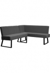 OTTO home Kampinis suolas &raquo;Gladiole&laquo; suolas Esszimmerbank suolas su Taschenfederkern schwarzes Metallgestell plotis 190 cm