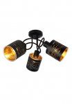 GLOBO LIGHTING Lubinis &scaron;viestuvas &raquo;TUNNO&laquo; E14 1 Stk. Deckenlampe/goldfarben/Wohnzimmer/Flur/&oslash;: 400mm