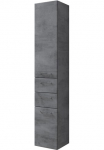 Saphir Auk&scaron;ta pastatoma spintelė &raquo;Quickset 945 Vonios spinta 35 cm plotis 2 durys 2 Schubladen&laquo; Badezimmer-Hochschrank ir Dūrų uždarymo sistema Griffe in Chrom gl&auml;nzend