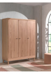 Home affaire Drabužių spinta &raquo;Forrest su 3 Dreht&uuml;ren (Soft-Close) pagamintas in Europe zeitloses Design&laquo; B/H/T ca: 1458x190x55 cm medžio masyvo in 2 spalvos erh&auml;ltlich praktische Facheinteilung viel daiktadėžė Kokybi&scaron;kas Verarbeitung