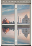 queence Sienų lipdukai &raquo;Taj Mahal&laquo; Sienų lipdukai paveikslas selbstklebend 3D langas