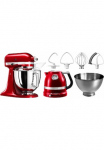 KitchenAid Virtuvinis kombainas &raquo;5KSM175PSECA LIEBESAPFEL-ROT&laquo; Gratis Virdulys 2. Indas Flexir&uuml;hrer (Wert ca. 347-UVP)