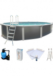 KWAD Apvalus baseinas &raquo;&raquo;Supreme&laquo; all in Premium Folie&laquo; &Oslash;xH: 550x132cm ir Bodenisolationsset