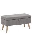OTTO home Suoliukas &raquo;AMIRA suolas su daiktadėžė Ma&szlig;e B/T/H: 81/36/43 cm&laquo; su Staufach in 3 Bezugsqualit&auml;ten su subtilus Steppung