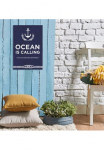 queence Metalinis paveikslas &raquo;Ocean is calling&laquo; Anker | Dekoracija | Schriftz&uuml;ge 1 Stk. dalys Stahlschilder