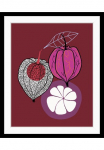 queence Paveikslas &raquo;Marlene&laquo; Essen | Figūrėlė | Kunst | Lebensmittel | Obst | Obst paveikslas/nuotrauka 1 Stk. dalys HD Premium Poster-Druck ir Holzrahmen