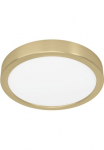 EGLO Lubinis &scaron;viestuvas &raquo;FUEVA 5 lubinis &scaron;viestuvas geringe Aufbauh&ouml;he 17 Watt Rund&laquo; LED-Modul 1 Stk. Warmwei&szlig; Ap&scaron;vietimas Badezimmer Vonios lubinė lempa modern 28x21cm