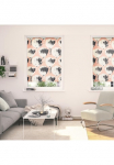 LICHTBLICK ORIGINAL Ritininė užuolaida &raquo;Rollo Lango kabliukai be Bohren blickdicht Jumbo Flowers on salmon - Rot&laquo; blickdicht Blendschutz | Sienelė freih&auml;ngend