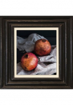queence Paveikslas ant drobės &raquo;Granatapfel&laquo; Kunst | Obst | Obst paveikslas/nuotrauka | Stillleben Premium-Leinwandstoff Handarbeit i&scaron; Deutschland 40x40cm