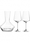 LEONARDO Stiklinių rinkinys &raquo;Weinset XL PUCCINI&laquo; 2 Weingl&auml;ser je 560 ml 1 Dekanteris - 1.700 ml auk&scaron;tis ca. 24