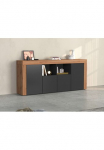 OTTO home Pailga indauja &raquo;CHRONOS plotis 200 cm su 4 durys 2 offene ir 8 geschlossene F&auml;cher&laquo; 1 Stk. dalys SideboardKommode spinta Grifflos su Push to Open pagamintas in Italy